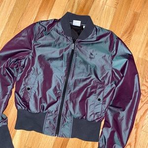 Puma Jackets \u0026 Coats | Puma Iridescent Bomber in Plum Perfect Iridescent | Color: Purple | Size: S | Eclectikvintage's Closet